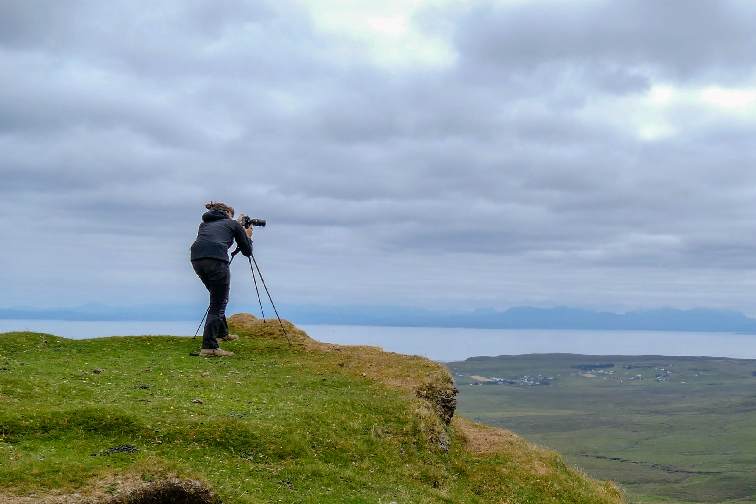 Me taking a picture of the amazing Scottish landscape
